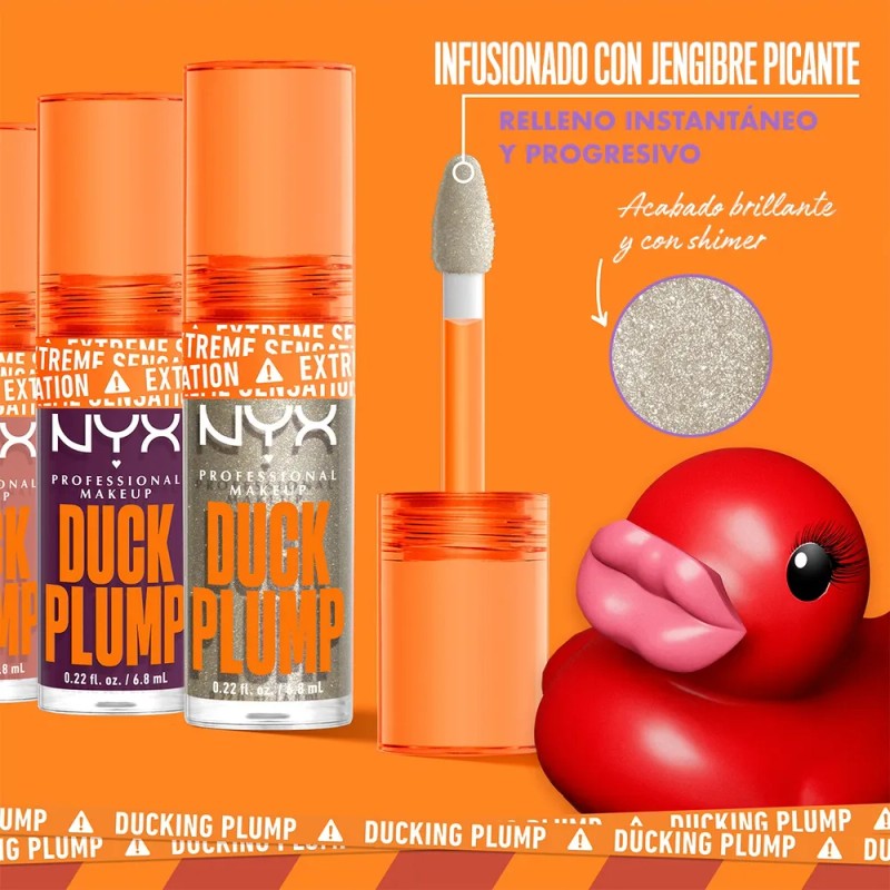 Gloss Voluminizador Transparente De Nyx Professional Makeup Naranja