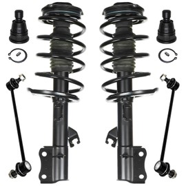 Detroit Axle - Front 6pc Struts Kit for 14-19 Nissan Sentra, Sway Bar Links Lower Ball Joints Struts & Coil Spring 2014 2015 2016 2017 2018 2019 Replacement Suspension