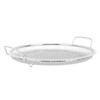 Stainless Steel Fruit Basket Double Handles Metal Mesh Drain Round