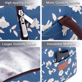 BALORAY Womens Lunch Bag Durable Lunch Tote Bag Insulated Lunch Bag for Working Women Lunch Box