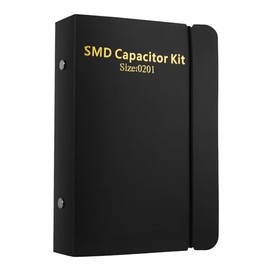 Kit de condensadores SMD, 0201 Carpeta Surtida de Capacitores - Kit de libro de muestras para componentes electrónicos. (Condensador 0201)