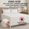 Dependable Industries King Size Heavy Weight Vinyl Mattress Cover Zippered,