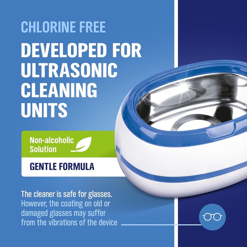WoldoClean Professional Ultrasonic Jewelry Cleaner Solution 25.4 Fl Oz -