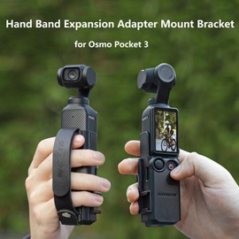 ZJRXM Adapter Mount with Wrist Strap for DJI Osmo Pocket 3, Extension Adapter for DJI Osmo Pocket 3 Accessories