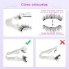 2 Pares Pestañas Postizas Naturales Magnética Reutilizable