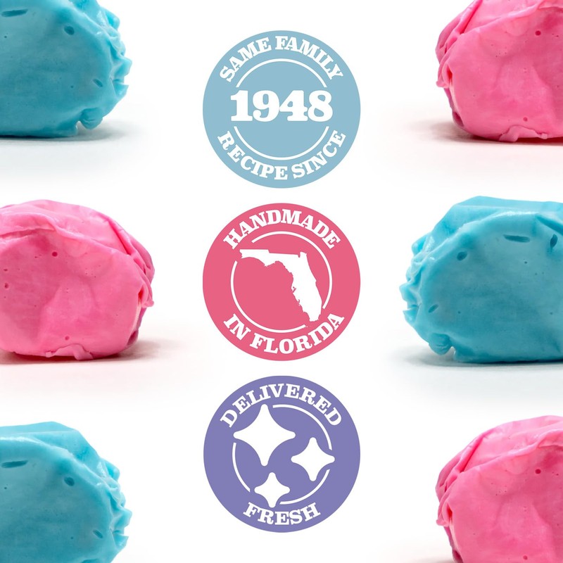 Taffy.com Salt Water Taffy Candy Duo Pack - Bubblegum Burst