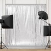 PartyDelight Silver Sequin Backdrop, Photography Curtain Special Events, Party 6Ftx7