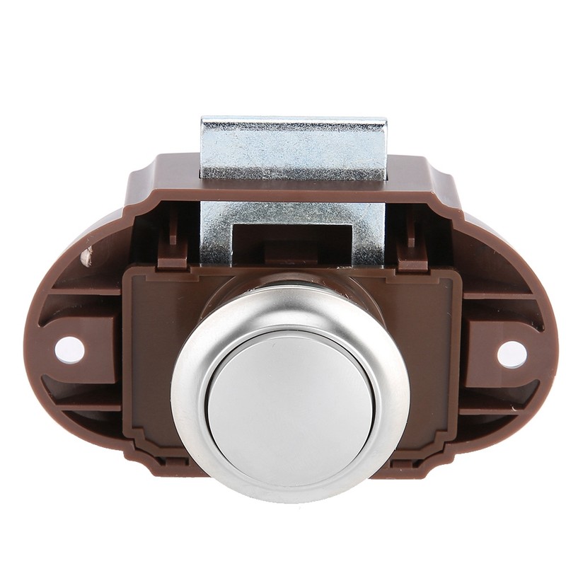 Boat Cabinet Drawer Push Lock Zinc Alloy Handle Button Lock