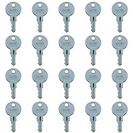 Recmod 20 Pcs CH751 751 751CH Key for RV Campers, Cabinets, Push Locks Door Hatch Locks Carts T-Handles Pickup Shells Tool Boxes Trash Laundry Chutes Sprinkler Controllers