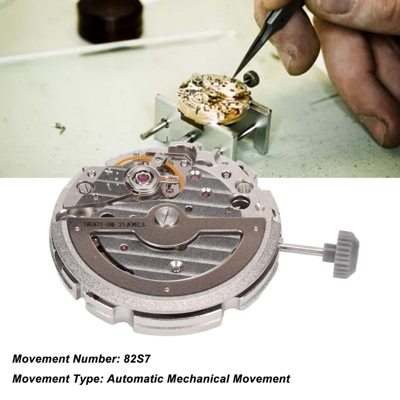 82S7 Automatic Mechanical Movement 24 Hour High Accuracy 21 Jewels