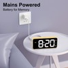 HOMVILLA Alarm Clock, Mains Powered Alarm Clock with Adapter -