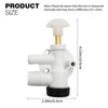 UOIENRT 2Pcs 385314349 RV Water Valve Assembly Camper Trailer Toilet