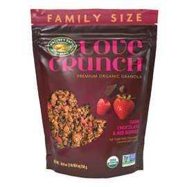 Love Crunch Organic Dark Chocolate & Red Berries Granola, 26.4 oz (Pack of 6), Non-GMO, Fair Trade, by Nature's Path