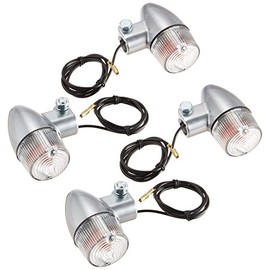 キタコ(KITACO) ウインカーキット YB-1/YB-1FOUR ロケット(ミニ)/アルミ地/クリア 830-0402033