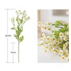 Smalldu Realistic Daisy Flowers Artificial 7 Pcs 20.4 in Fake