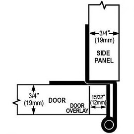 Five-Knuckle Hinge - Grade 1, for 3/4" Door Thickness, Institutional Hinge Brushed Stainless Steel Finish-2PK-4PK-8PK (2)