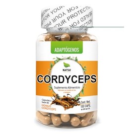 Cordyceps 100 cápsulas, Adaptogeno calidad Premium