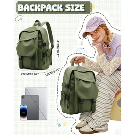 SZLX School Backpack Women's Lightweight School Bag Casual Daypack College Laptop Backpack for Men Women Waterproof Travel Backpack for Sports High School Backpack Teenager School Bags Backpack Girls