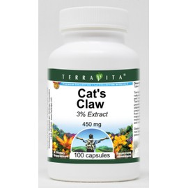 Cat's Claw 3% - 450 mg (100 Capsules, ZIN: 519556) - 3 Pack
