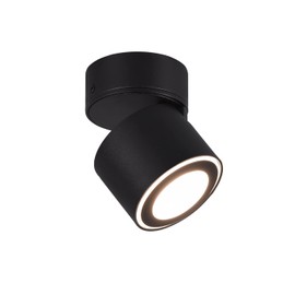 Trio Leuchten Taurus 652910132 LED Recessed Ceiling Light and Surface-Mounted Light Metal Black Matt Includes 3.5 Watt + 1.5 Watt LED