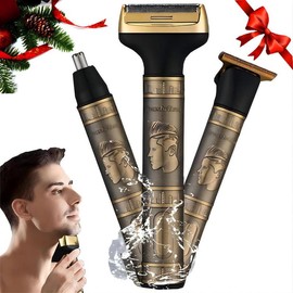 Electric Hair Shaver, 1 Set Electric Razor with Tool Accessories, Nose Hair Trimmer Set, Multifunctional Electric Razor, Men's Grooming Hair Tool, Winter Gift, Valentine's Day Gift, New Year Gifts