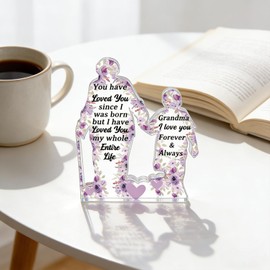 Grandma Stocking Stuffers Grandma Gifts For Christmas Gifts For Grandma Engraved Acrylic Puzzle Piece Adorable Grandma Presents For Christma Elegant Decorative Plaque Grandmother Gifts