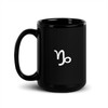 Capricorn Mug Black - Size: 15 oz