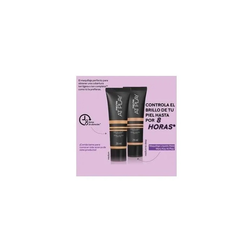 Mary Kay At Play Maquillaje Liquido Mate 8 Hrs Duracion
