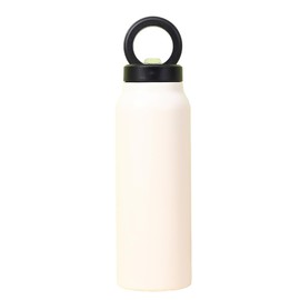 Rensimote White Insulated Water Bottle with Magnetic Phone Holder, Made of Stainless Steel
