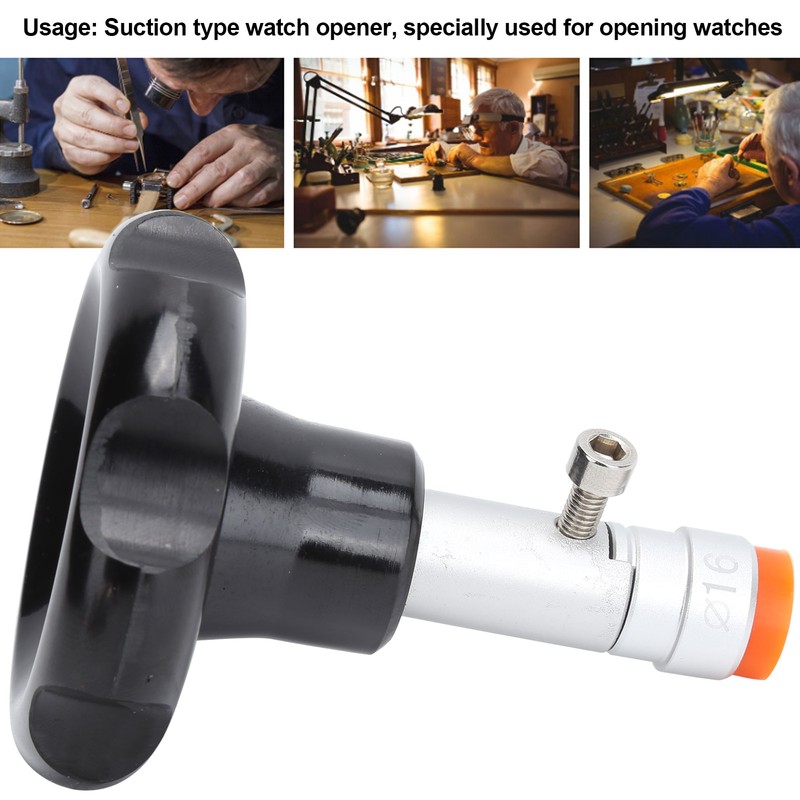 Professional Screw Back Case Watch Opener Suction Kit with 8