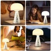 Levigo Cute Mushroom Table Lamp with Touch Switch, Natural Style