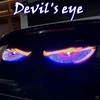 Devil Eyes Light for Cars,DIY Car Dynamic Devil LED Eyes,Programmable
