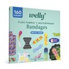 Welly Bandage Large Refill Pack | Adhesive Flexible Fabric, Glow-in-The-Dark