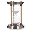 60 Minute Hourglass Sand Timer with Metal Frame, Big Size