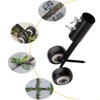 tooloflife Adjustable Manual Weeder with Wheel for Moss and Weeds