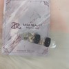[Handmade nail tip] Stone gradient mother-of-pearl nails / [수제네일팁] 스톤그라데이션