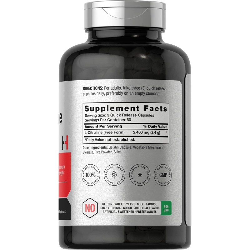 Horbaach L Citrulline Supplement for Men and Women | 2400
