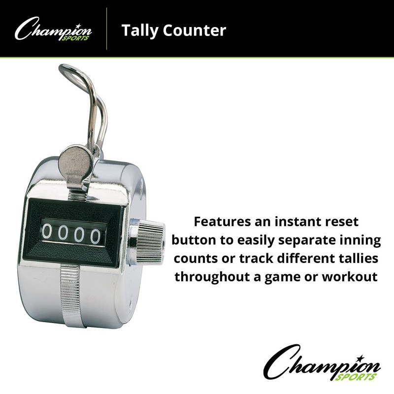 Champion Sports Steel Tally and Pitch Counter with Instant Reset
