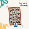 Patterned Muslim Prayer Rug for Kids | 17'' x 31''