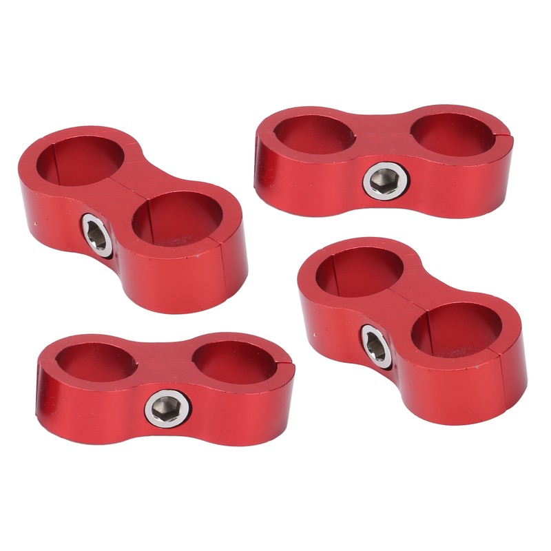 4PCS Hose Separator AN8 Automobile Oil Pipes Fixing Adapter Aluminum