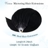 Vivien Micro Ring Real Hair Extensions, Black Extensions, Real Hair,