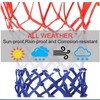 Weforu 2 Pack Heavy Duty Basketball Net, Red/White/Blue Nylon, 12