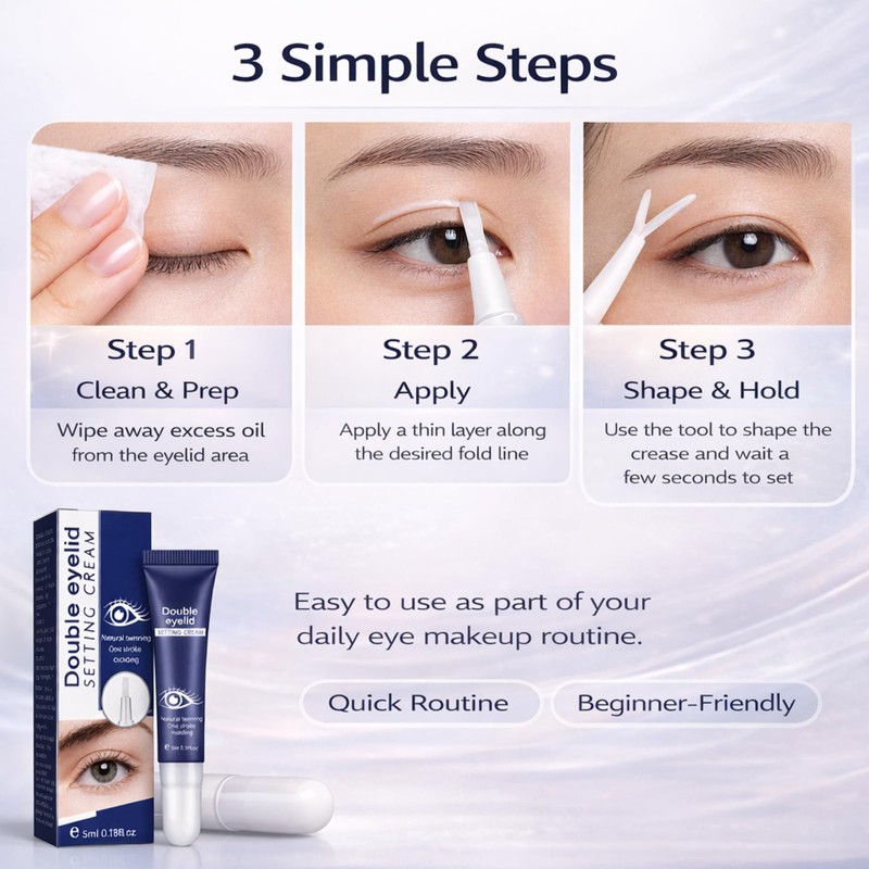 2PCS Eyes Big Lifting Eyelid Defining Cream, Invisible Eyelid Lifting
