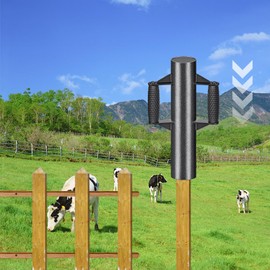 Insaga Enhance T Post Driver with Soft Handle 13LB Fence Post Driver, 17'' Fence Post Pounder for Metal/Wood Fence Posts, T Posts, U-Channels, Inside Dia=3.7''