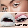Apooliy 2pcs Eyeliner,Hochpigmentierter Eyeliner-Stift,Glatter cremiger Eyeliner,Wasserfester weißer Eyeliner,Langlebiger schwarzer Eyeliner，Braun