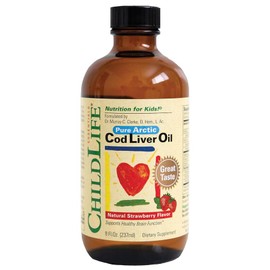 Child Life's Pure Arctic Cod Liver Oil, Natural Strawberry Flavour, 237 ml