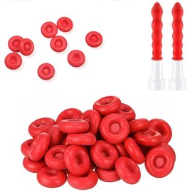 CAASFOOY Caulk Cap,50Pcs Caulk Tube Sealer Caps,Red Caulk Caps,Caulk Saver Cap, Caulk Cap Red Caulk Saving Cap Caulk Sealer Saver Open Caulking Tube for Sealing Preserving