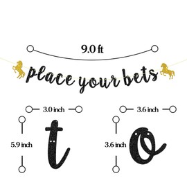 Place Your Bets Banner, Kentucky Derby Party Supplies, Horse Racing Sign, Western Birthday Party Decoration Birthday Talk Derby to Me Party Banner