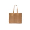Lacoste NF4344ZE Jelly Coated Canvas Medium Tote Bag, beige