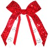 Softball, Baseball Soft Touch Sequin Hair Bow, Made in the